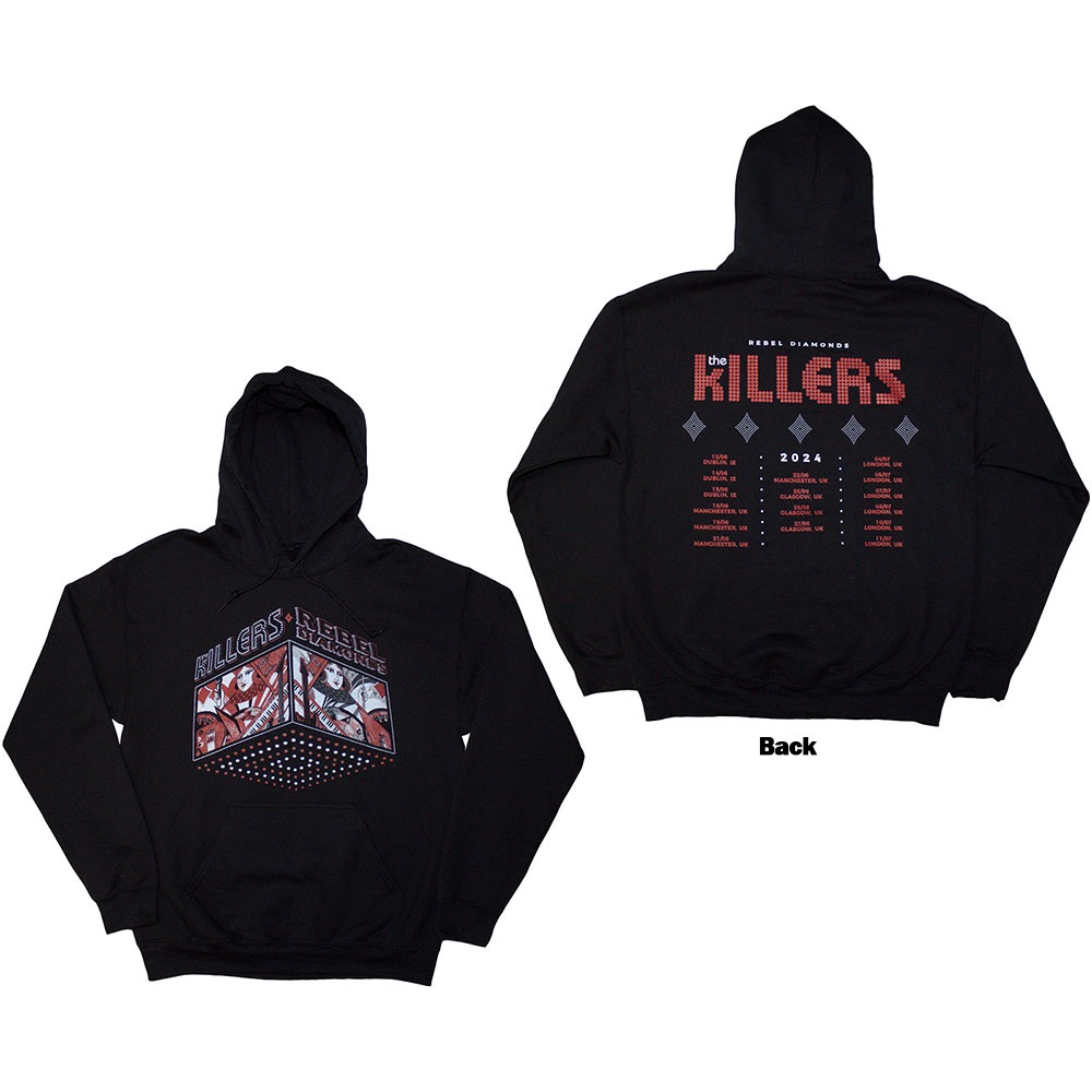 The Killers - Tour '24 Rebel Diamonds Hoodie/trui - Zwart